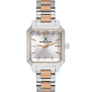 Daniel Klein Women'S Two-Tone Stainless Steel Square Analog Wrist Watch – Silver & Rose Gold MS Department Store Oman