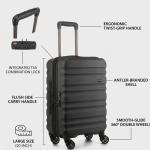 Antler Juno 2 Dlx 4Wheels Trolley S   -20" Charcoal MS Department Store Oman