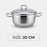 Stainless Steel Bonera Masterchef Single Pot 20 Cm MS Department Store Oman