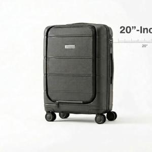 Antler Sofia Pp 4W Trolley S Cabin With Front Pocket 20" - D.Grey MS Department Store Oman