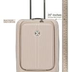 Verage Rome Monti Pp Trolley 4W   20" All With Front Pocket-Champagne MS Department Store Oman