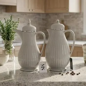 REGAL0.35 & 0.6 Ltr. Vacuum Flask Set - Light Smoke
Gray with Silver MS Department Store Oman