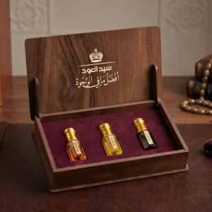 Oud Oils-Set Of 3 (Saffron, Musk, Amber) MS Department Store Oman