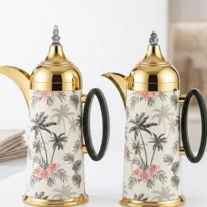 AL FURSAN  0,8L+0.8L V.FLASK SET GOLD & PRINTED  MS Department Store Oman
