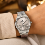 Daniel Klein Women'S Silver Dragonfly Dial Analog Stainless Steel Wrist Watch MS Department Store Oman