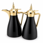 REGAL1.0Ltr. + 1.0Ltr. Deluxe Vacuum Flask Set [Jet
Black+Champaign Gold] MS Department Store Oman