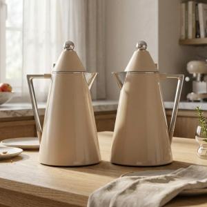 REGAL0.5Ltr. + 1.0Ltr. V-Flask Set [Pearl Beige ] MS Department Store Oman