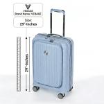 Verage Rome Monti Pp Trolley 4W   29" All With Front Pocket-Sky Blue MS Department Store Oman