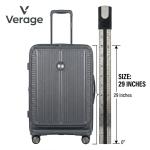 Verage Rome Monti Pp Trolley 4W Spcs  29" All With Front Pocket-Dark Grey MS Department Store Oman
