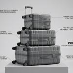 Prince Pp Trolley 3Pcs Set -20-28-32" Grey MS Department Store Oman