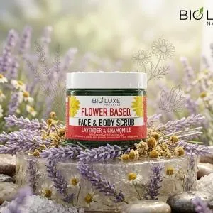 Lavender & Chamomile Flower Based Face & Body Scrub-325Ml MS Department Store Oman