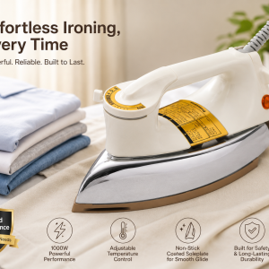 Panasonic Dry Iron, 1000 Watts, 2.7 Kg, Non Stick, Japan MS Department Store Oman