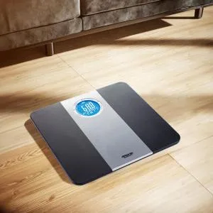 Electronic Bathroom Scale - Black/Silver MS Department Store Oman