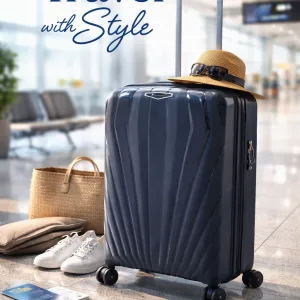 Pierre Cardin Capri Pp Trolley S   24" Dark Blue MS Department Store Oman