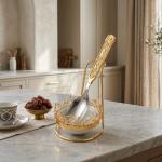 Buffet Spoon Holder From Jiwar - Gold MS Department Store Oman