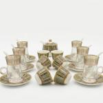 Al Fursan Elegant Fine Porcelain 20 Pcs Tea & Coffee Set -(Pattern Design) MS Department Store Oman