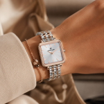 Daniel Klein Women'S Two-Tone Square Analog Stainless Steel Wrist Watch – Rose Gold & Silver MS Department Store Oman