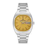 Daniel Klein Men'S Stainless Steel Analog Quartz Wrist Watch With Yellow Dial & Day-Date Display MS Department Store Oman