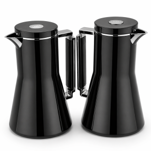 REGAL 0.7Ltr. + 1.0Ltr. V Flask Set [Jet Black + Silver] MS Department Store Oman