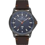 Daniel Klein Men'S Analog Quartz Watch With Blue Dial & Brown Leather Strap MS Department Store Oman