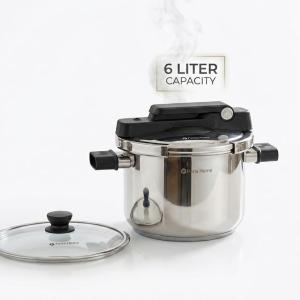3 Pcs Mega Series Pressure Cooker 6 Litersteel MS Department Store Oman