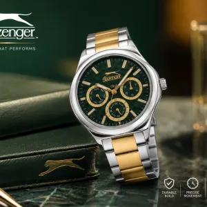 Slazenger Emerald Gold Multi-Function Watch MS Department Store Oman
