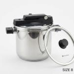3 Pcs Mega Series Pressure Cooker 8 Litersteel MS Department Store Oman