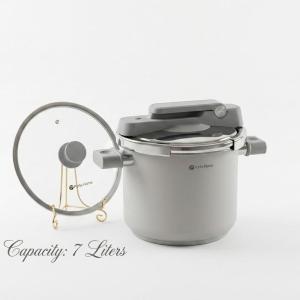 3 Pcs Mega Pro Series Pressure Cooker 7 Litergray MS Department Store Oman