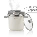 3 Pcs Mega Pro Series Pressure Cooker 8 Litergray MS Department Store Oman