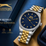 Slazenger Blue Heritage Two-Tone Watch MS Department Store Oman