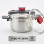 3 Pcs Crown Series Pressure Cooker 6 Litersteel MS Department Store Oman