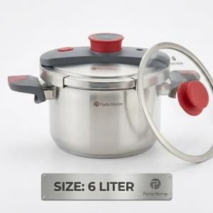3 Pcs Crown Series Pressure Cooker 6 Litersteel MS Department Store Oman