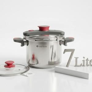3 Pcs Crown Series Pressure Cooker 7 Liter Steel MS Department Store Oman