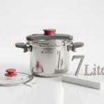 3 Pcs Crown Series Pressure Cooker 7 Liter Steel MS Department Store Oman