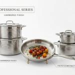 9 Pcs Panuz Series Stainless Steel Cookwaresteel MS Department Store Oman