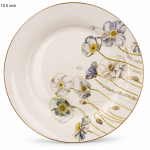 Solecasa Plate 10.5 Printe With Golden Rim MS Department Store Oman