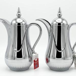 REGAL 1.0Ltr. + 1.0Ltr. P / B Vacuum Flask Set[FullSilver] MS Department Store Oman