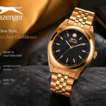 Slazenger Rose Gold Noir Classic Watch MS Department Store Oman