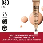 Rimmel Multi-Tasker Wake Me Up Foundation & Concealer 030 -(Light) MS Department Store Oman
