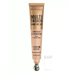 Rimmel Multi-Tasker Wake Me Up Foundation & Concealer 025 -(Rose Ivory) MS Department Store Oman