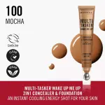 Rimmel Multi-Tasker Wake Me Up Foundation & Concealer 100 -(Mocha) MS Department Store Oman