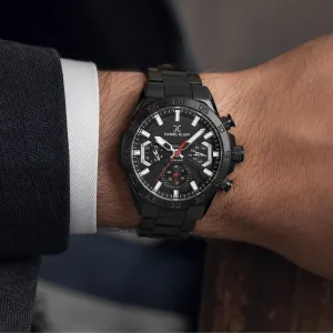 Daniel Klein Men'S Exclusive Black Stainless Steel Multifunction Analog Wrist Watch MS Department Store Oman