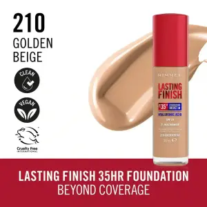 Rimmel Lasting Finish Foundation 210 -(Golden Beige) MS Department Store Oman