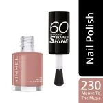 Rimmel 60 Seconds Nude Nail Polish 230 -(Mauve To The Music) MS Department Store Oman