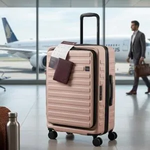 Pierre Cardin Bologara Pc Front Open Trolley S   25" Rose Pink MS Department Store Oman