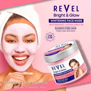 Niacinamide + Alpha Arbutin Whitening Face Mask 400Gm (Bright & Glow)  MS Department Store Oman