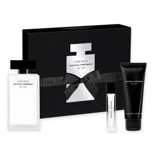 Narciso Rodriguez For Her Pure Musc EDP-100ml + Body Lotion 50ml + Purse Spray 10ml  (Women) MS Department Store Oman