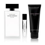 Narciso Rodriguez For Her Pure Musc EDP-100ml + Body Lotion 50ml + Purse Spray 10ml  (Women) MS Department Store Oman