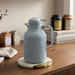 One Vacuum Flask For Tea And Coffee From Jiwar - Blue + Silver MS Department Store Oman