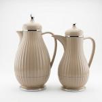 REGAL0.35 & 0.6 Ltr. Vacuum Flask Set - Light Coffee
with Silver MS Department Store Oman